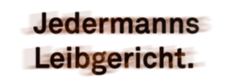 Jedermann's Leibgericht